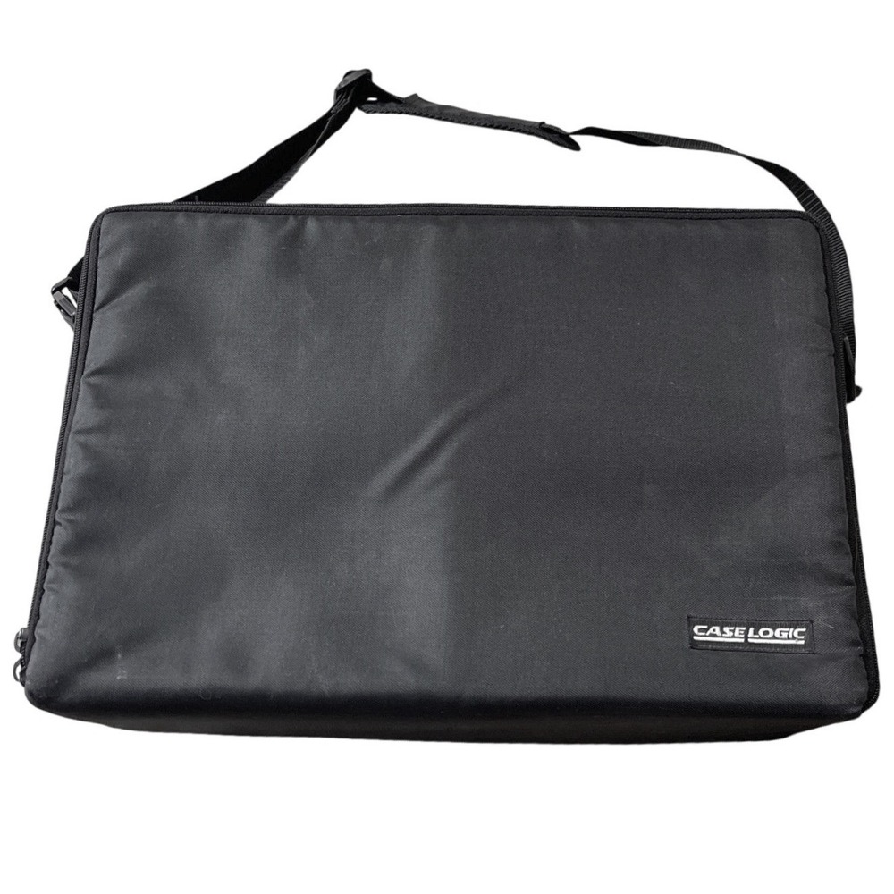 Case Logic 60 Disc CD Carry Case Jewel Storage Holders Black Travel Y2K